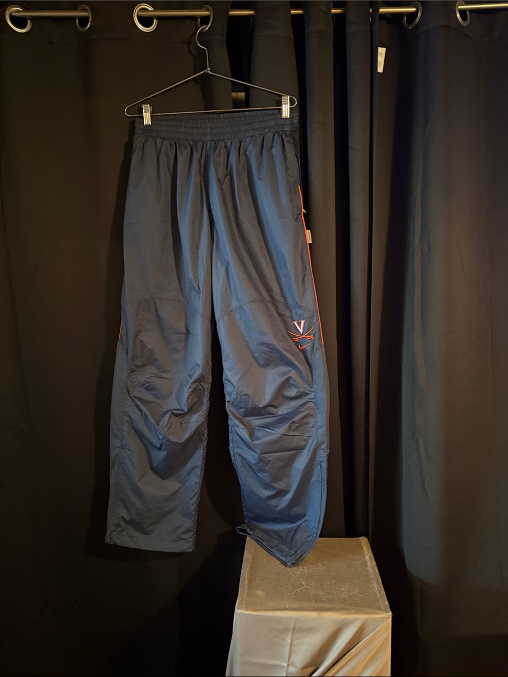 Nike Navy Pants with Orange Embroidered Logo